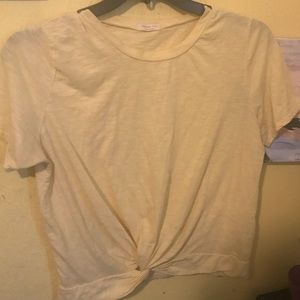 Super cute light yellow knitted top